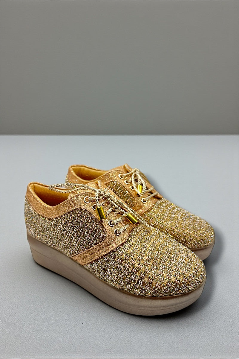 slim fit dress slacks Buy Women's Gold Wedge Heel Back Open Slip On Shoes Online