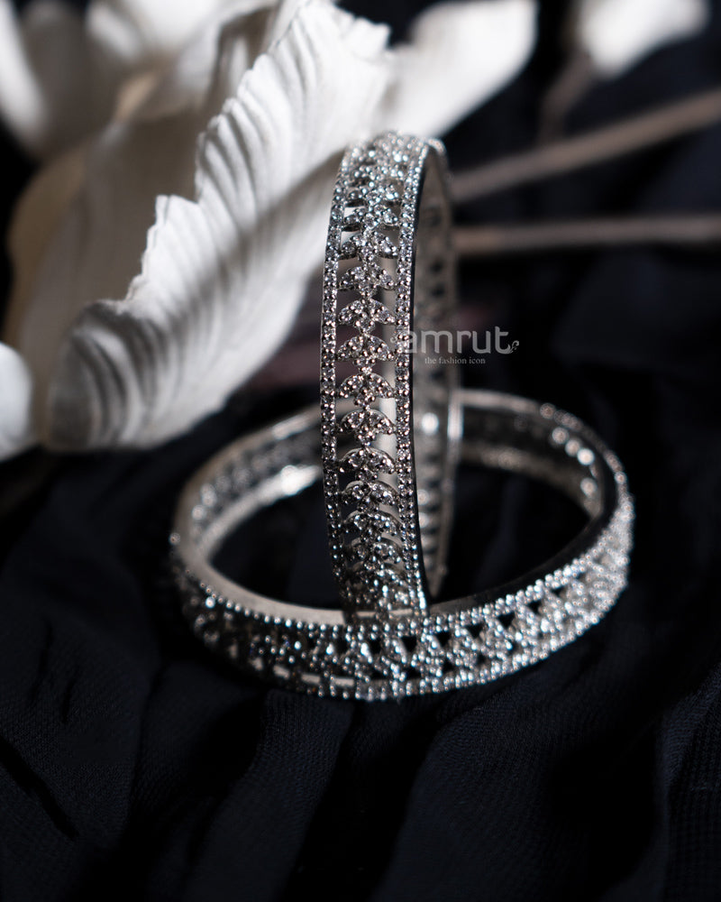 925 Sterling Silver American Diamond Bangles