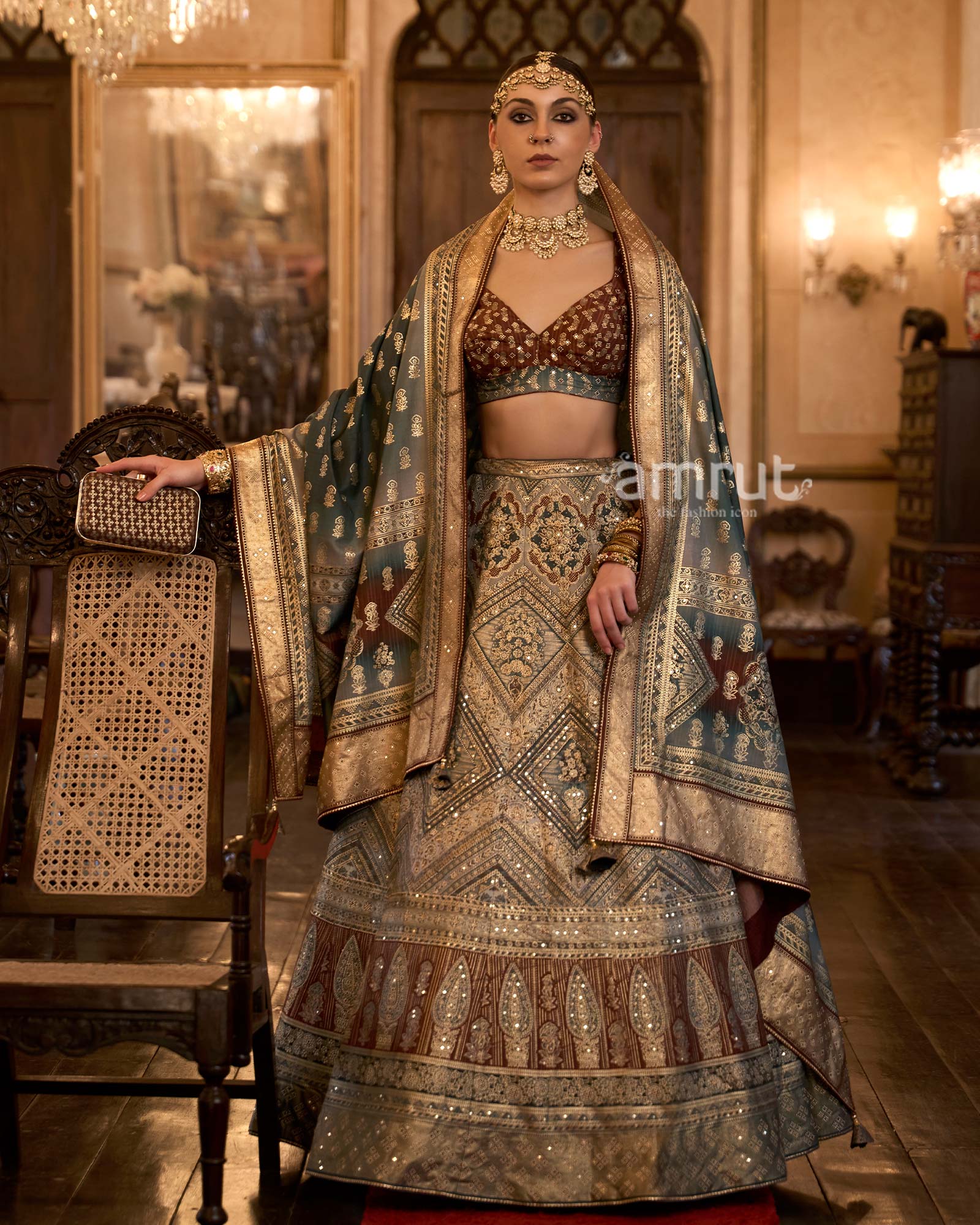 Wedding Wear A-Line Beautiful Designer Pure Silk Embroidered Bridal Lehenga  at Rs 3769 in Surat
