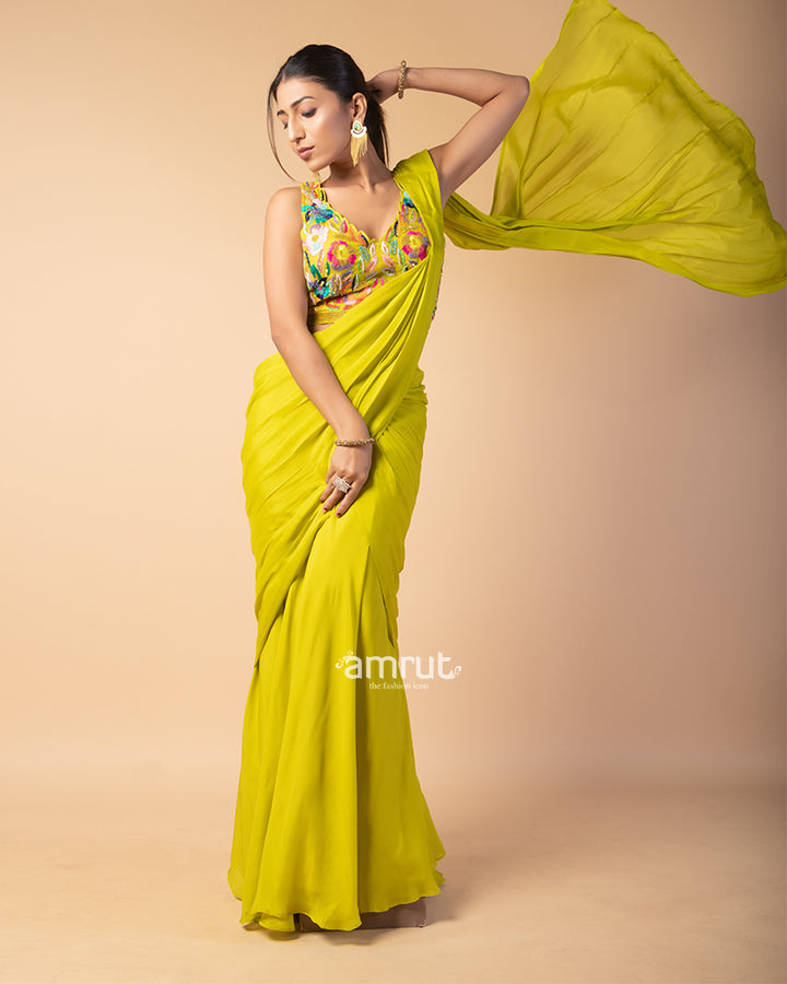 Citrine Ready to Wear Saree