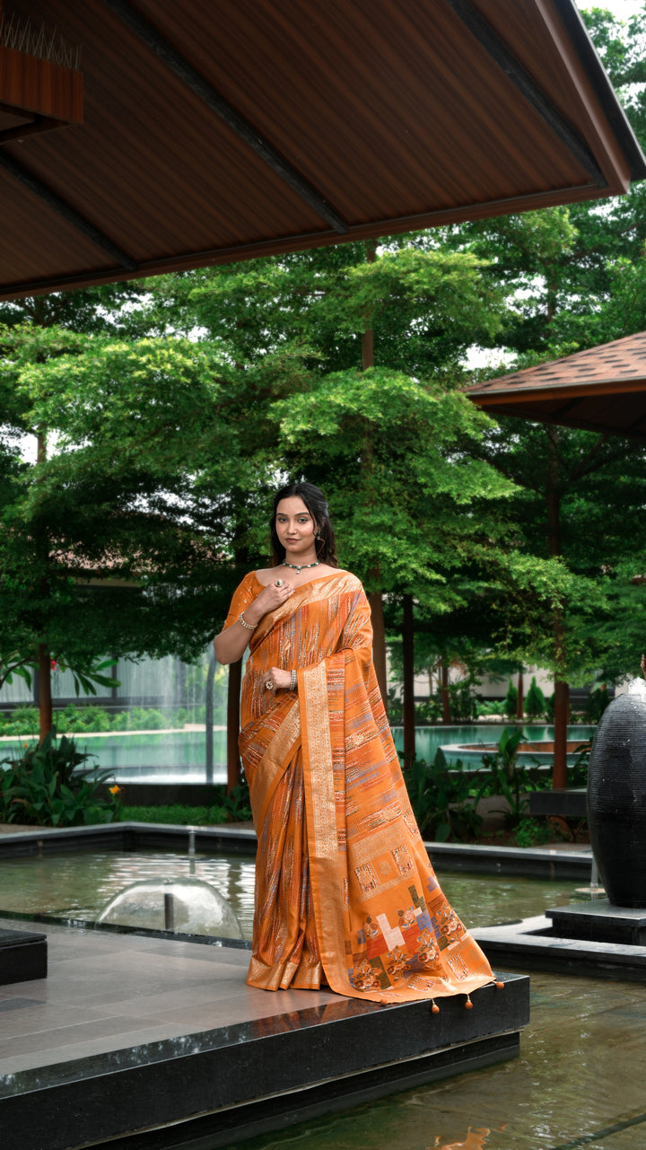 Moya Mahal Premium Printed Silk Saree Collection