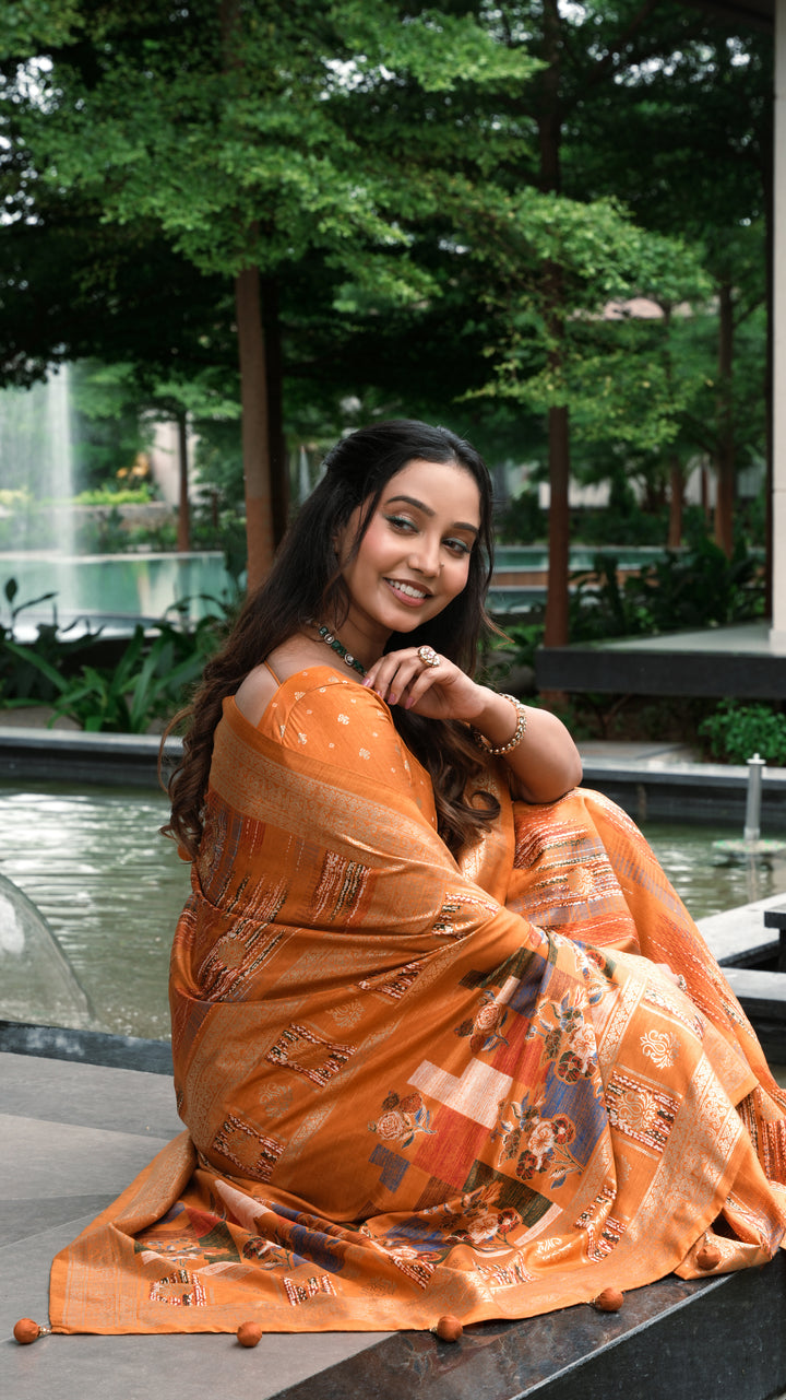 Moya Mahal Premium Printed Silk Saree Collection