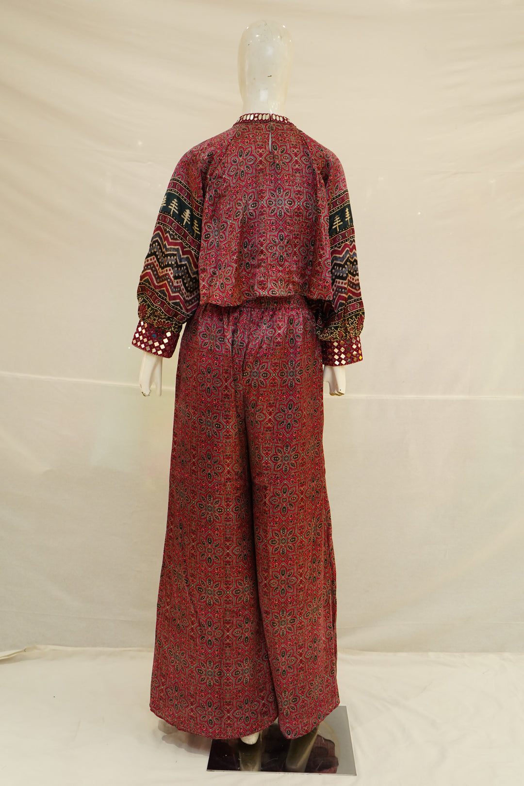 Rust Red Heritage Printed Co-Ord Palazzo Set