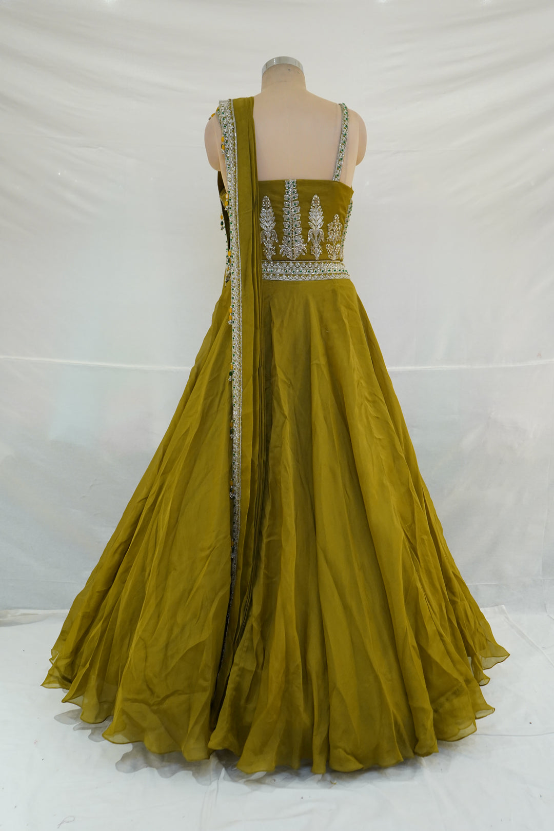 Mustard Gold Embellished Designer Lehenga Set