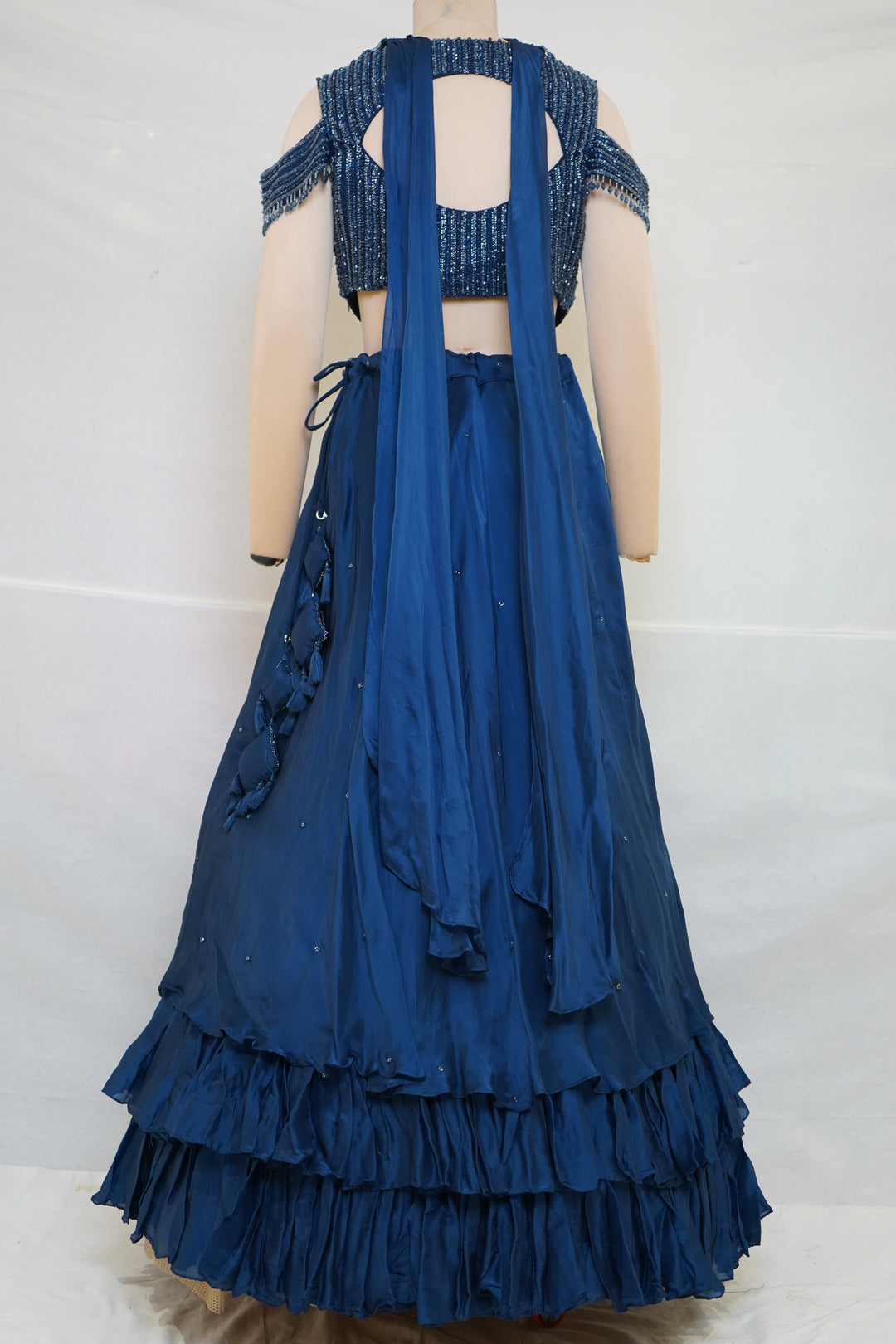 Navy Blue Designer Party Wear Lehenga Set