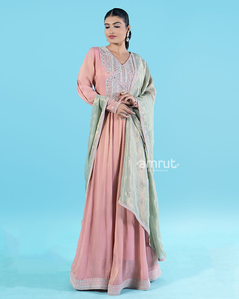 Dusty_Rose_Beaded_Embellished_Gown_with_Sage_Green_Dupatta_004