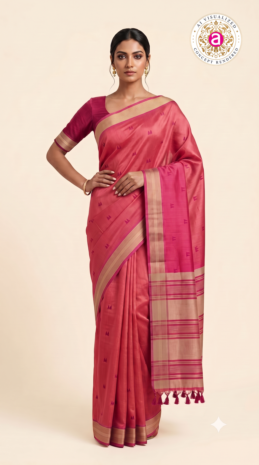 Aarika Premium Soft Silk Saree with Elegant Zari Border & Tassel Pallu