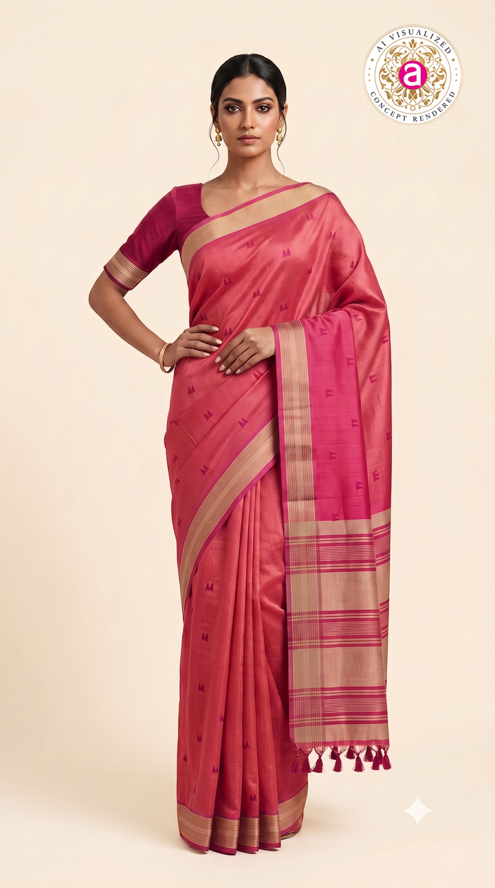 Aarika Premium Soft Silk Saree with Elegant Zari Border & Tassel Pallu