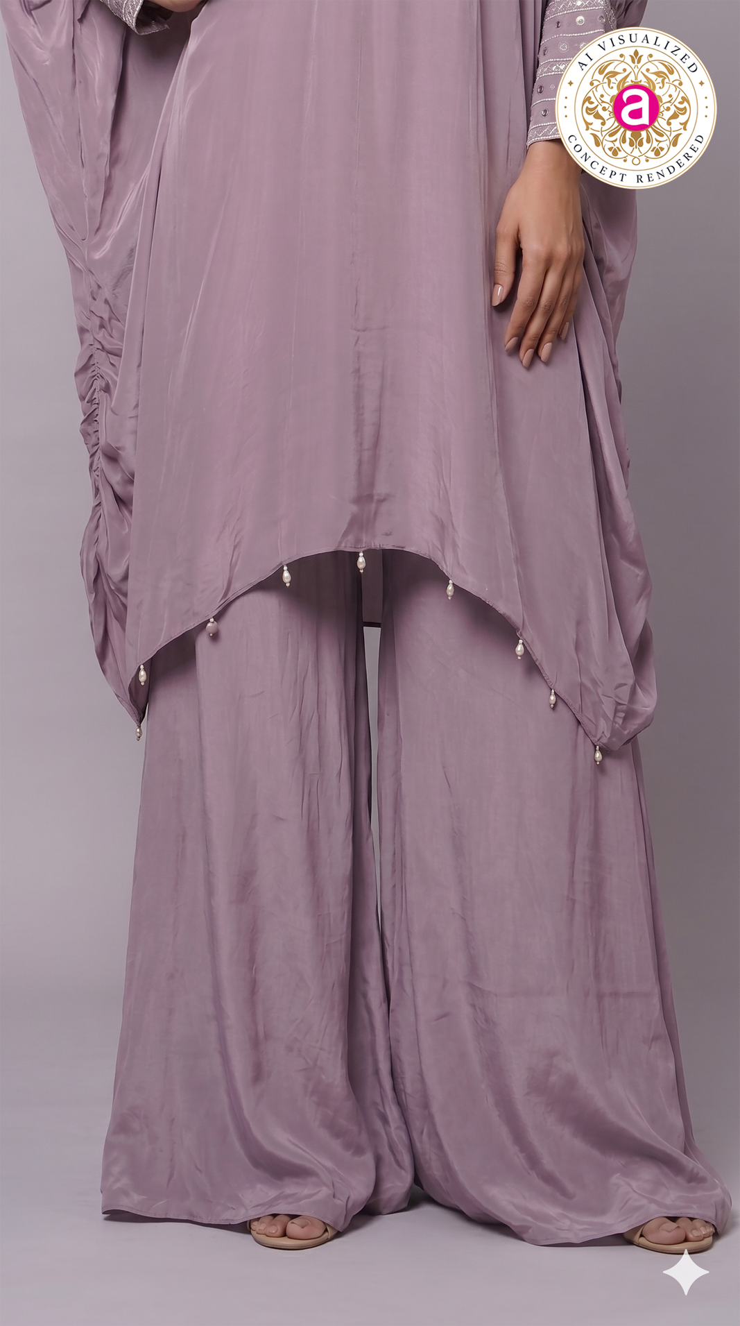 Dusty Lavender Kaftan Co-Ord Set
