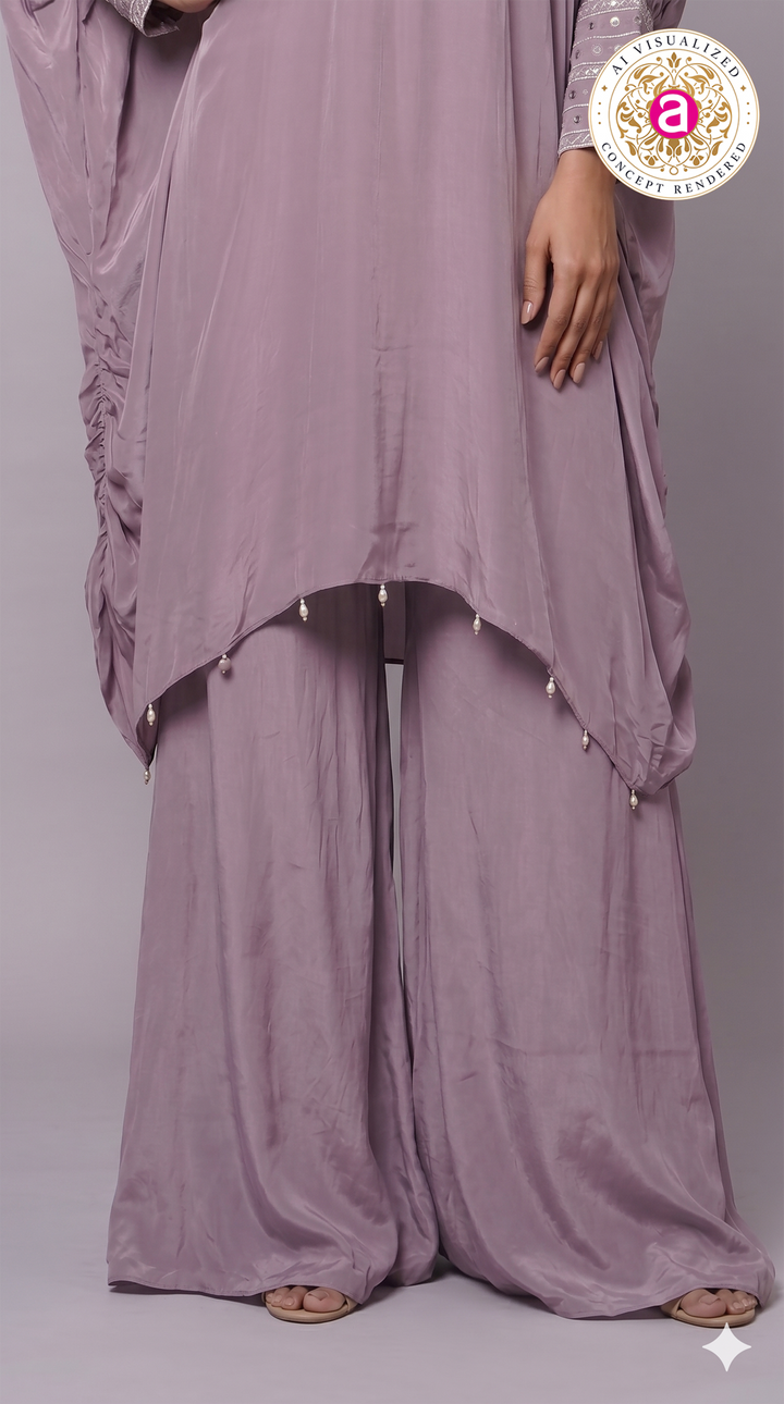 Dusty Lavender Kaftan Co-Ord Set