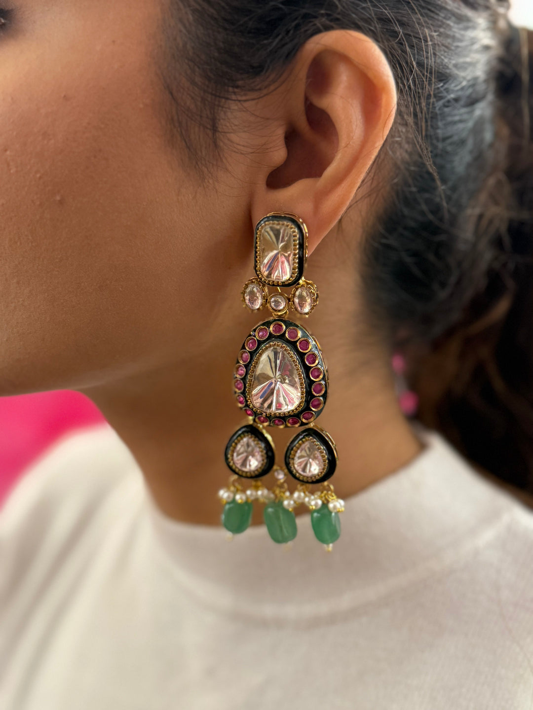 Majestic Kundan & Beaded Bridal Choker Necklace