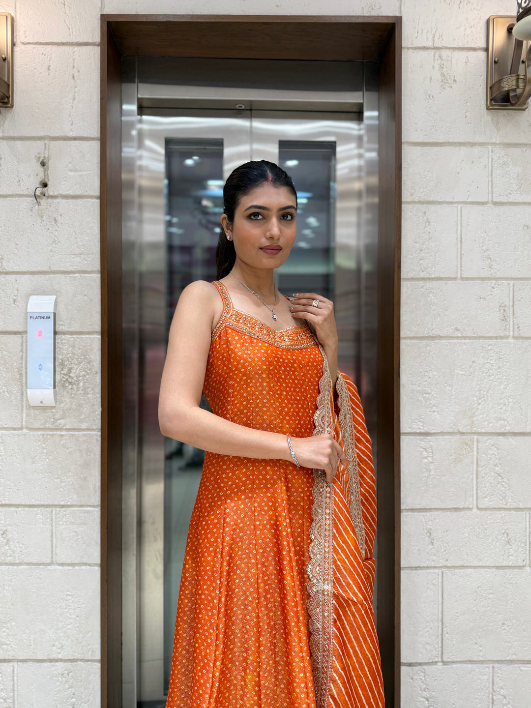 Designer Anarkali Palazzo Set with Embroidered Dupatta