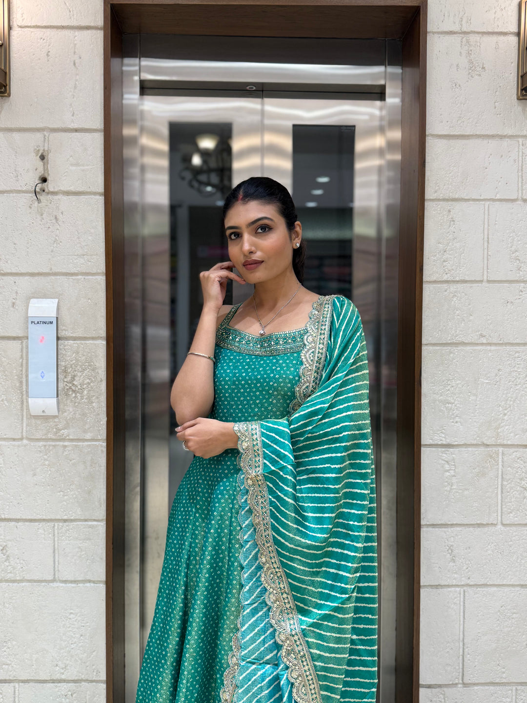 Designer Anarkali Palazzo Set with Embroidered Dupatta