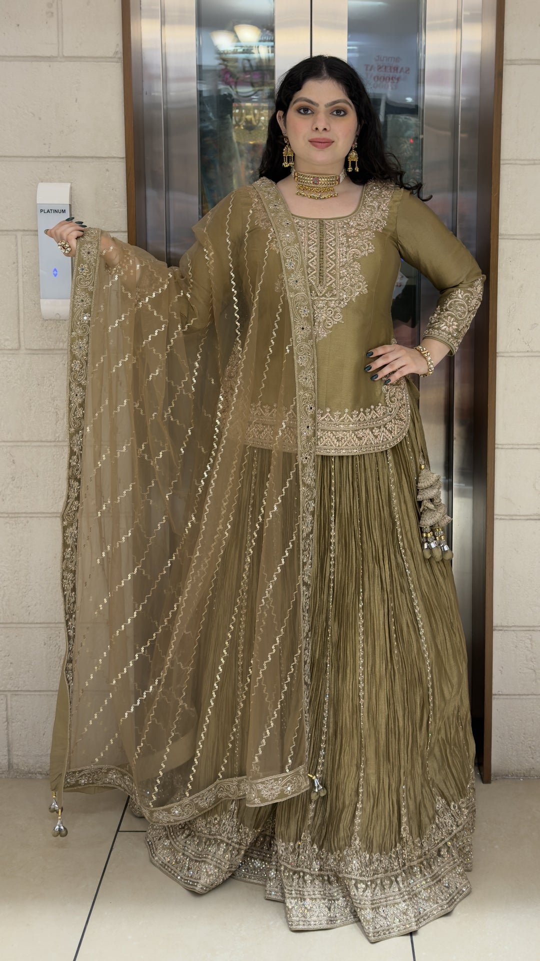 Designer Embroidered Sharara Set with Organza Dupatta Premium Wedding & Festive Wear
