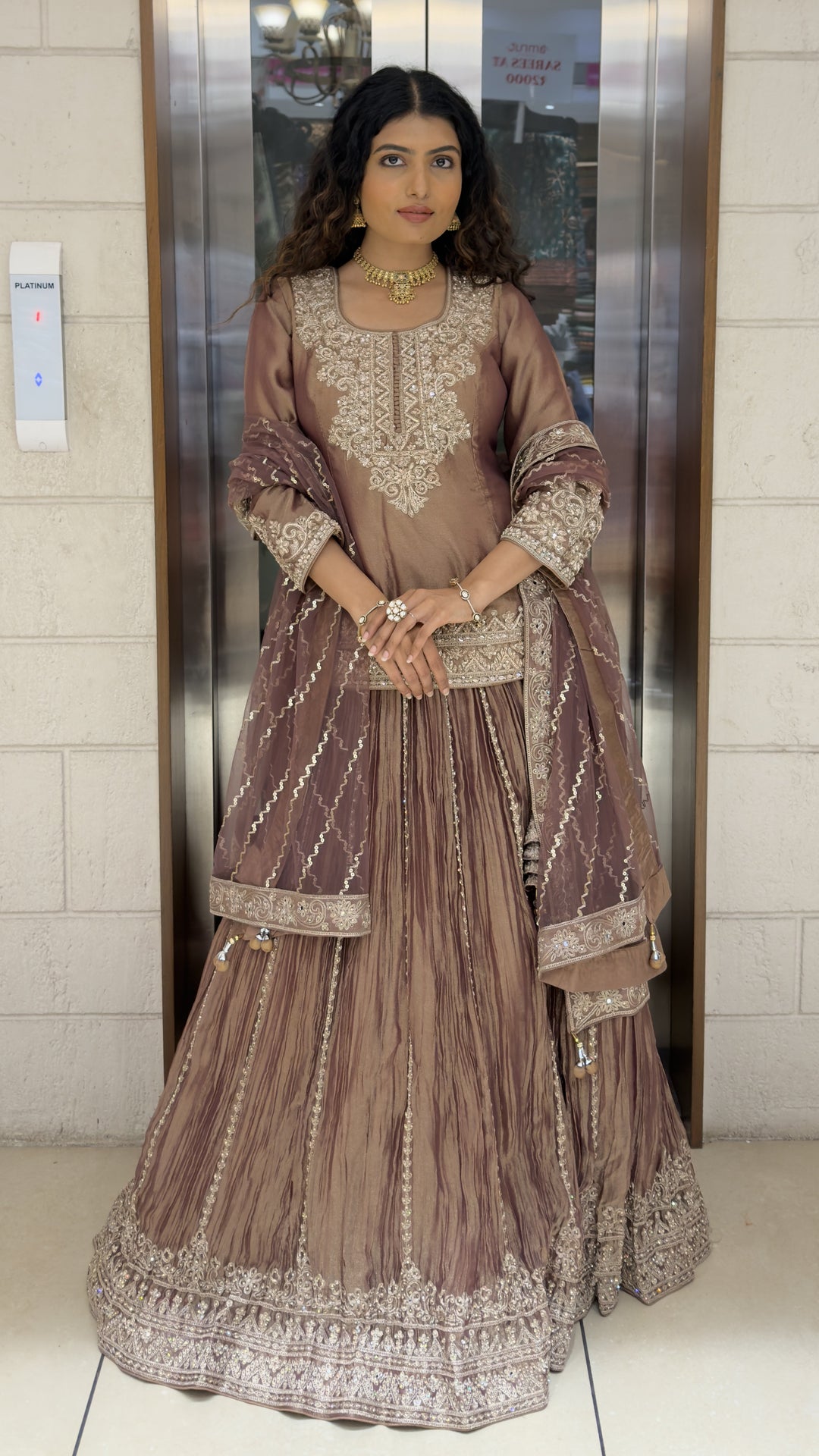 Designer Embroidered Sharara Set with Organza Dupatta Premium Wedding & Festive Wear