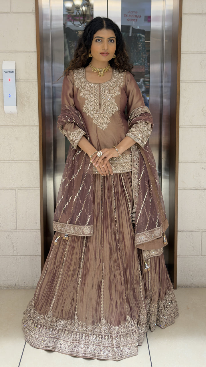Designer Embroidered Sharara Set with Organza Dupatta Premium Wedding & Festive Wear