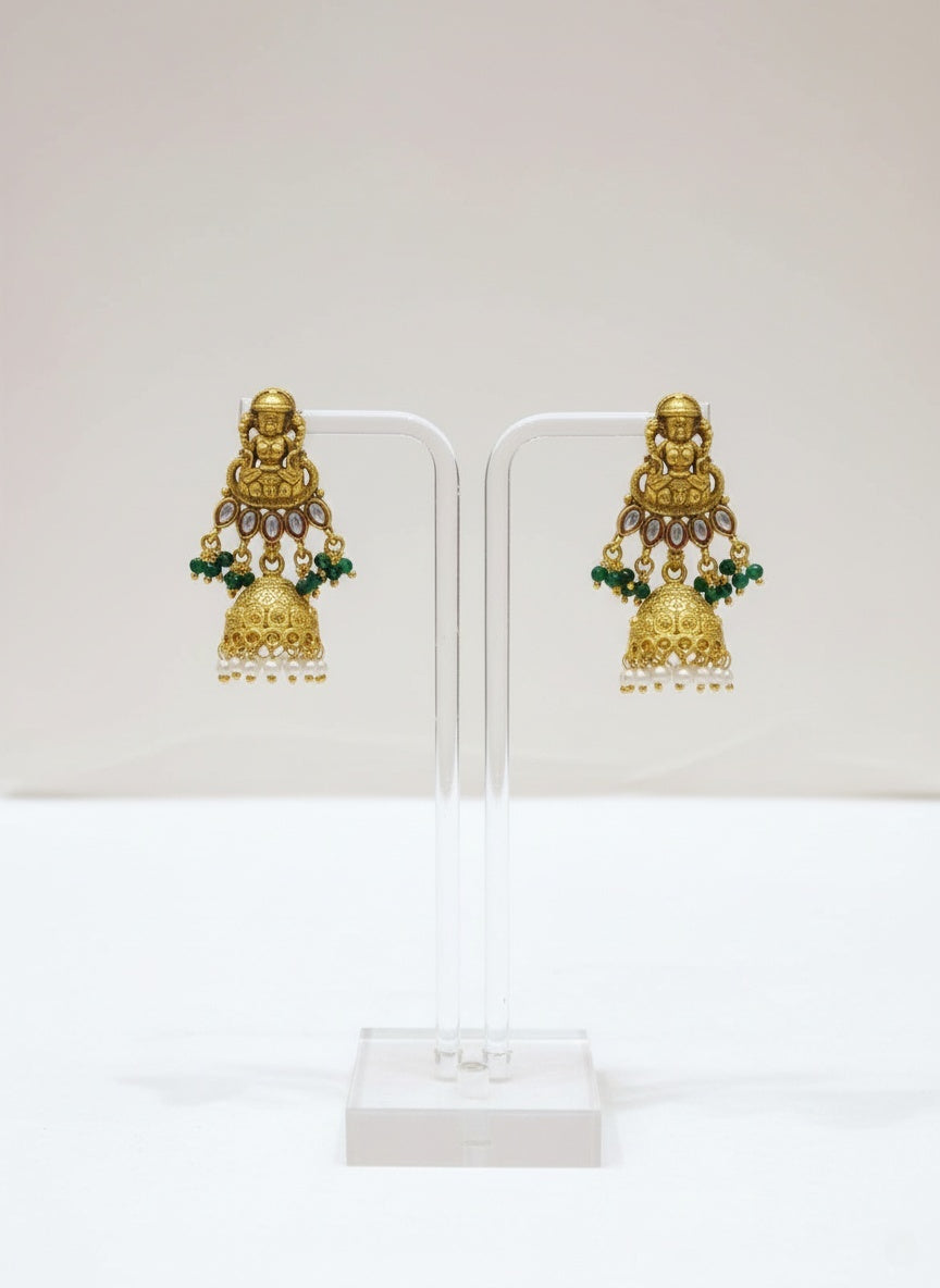 Divine Elegance: Lakshmi Temple Jewellery Set