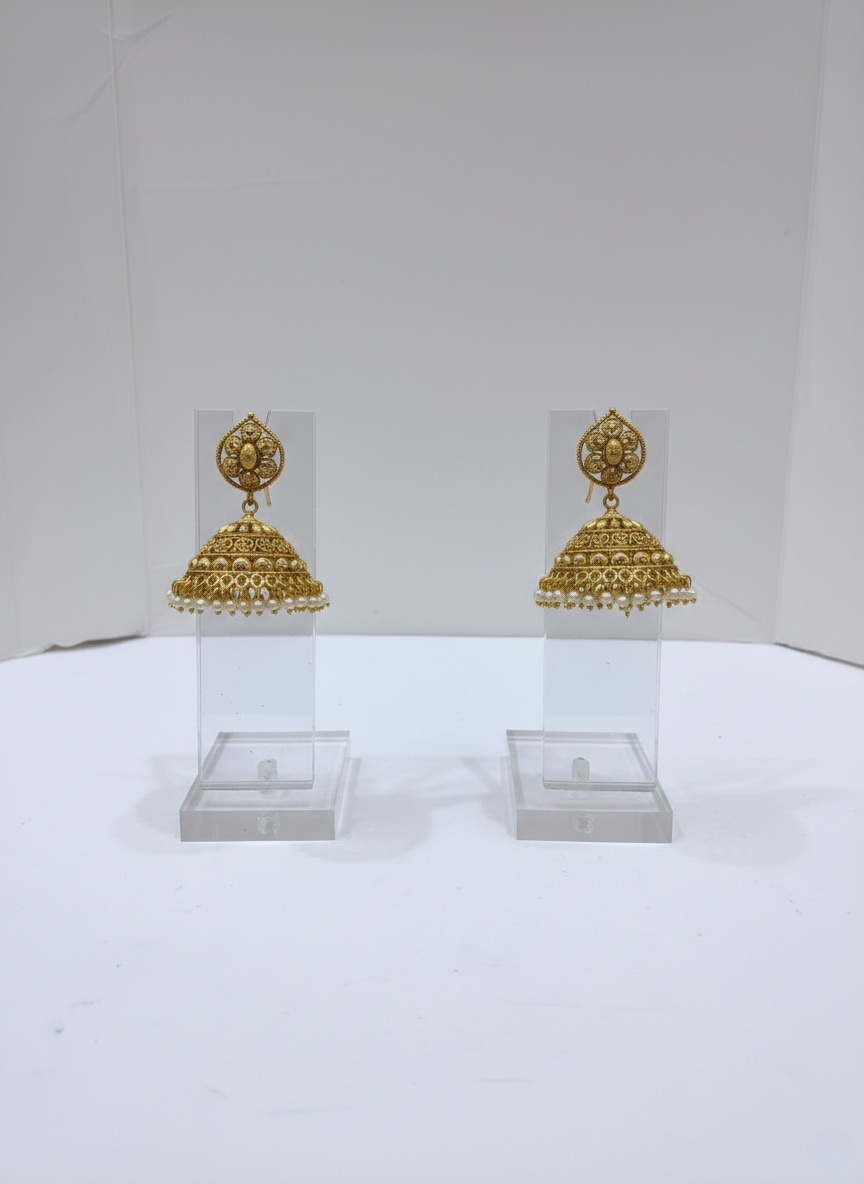 Traditional Kasumala and Pearl Antique Gold Set