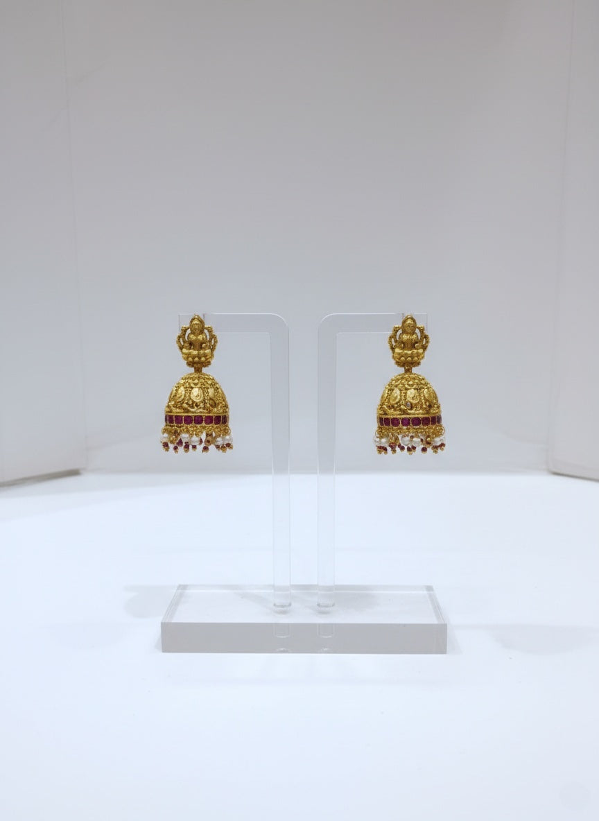 Divine Elegance in Ruby and Pearl