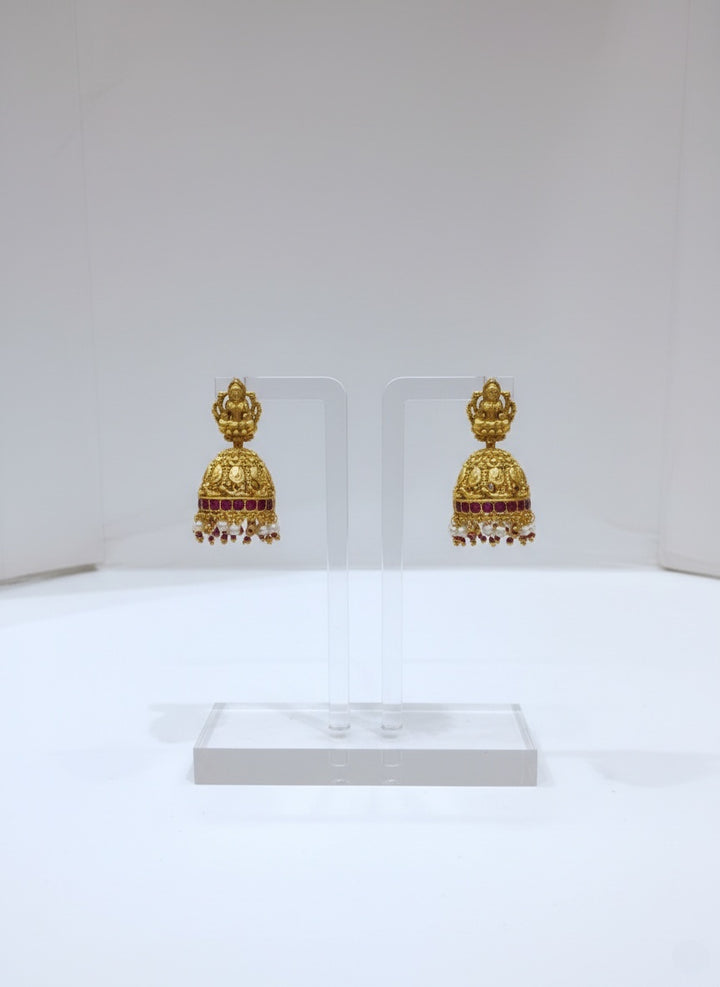 Divine Elegance in Ruby and Pearl