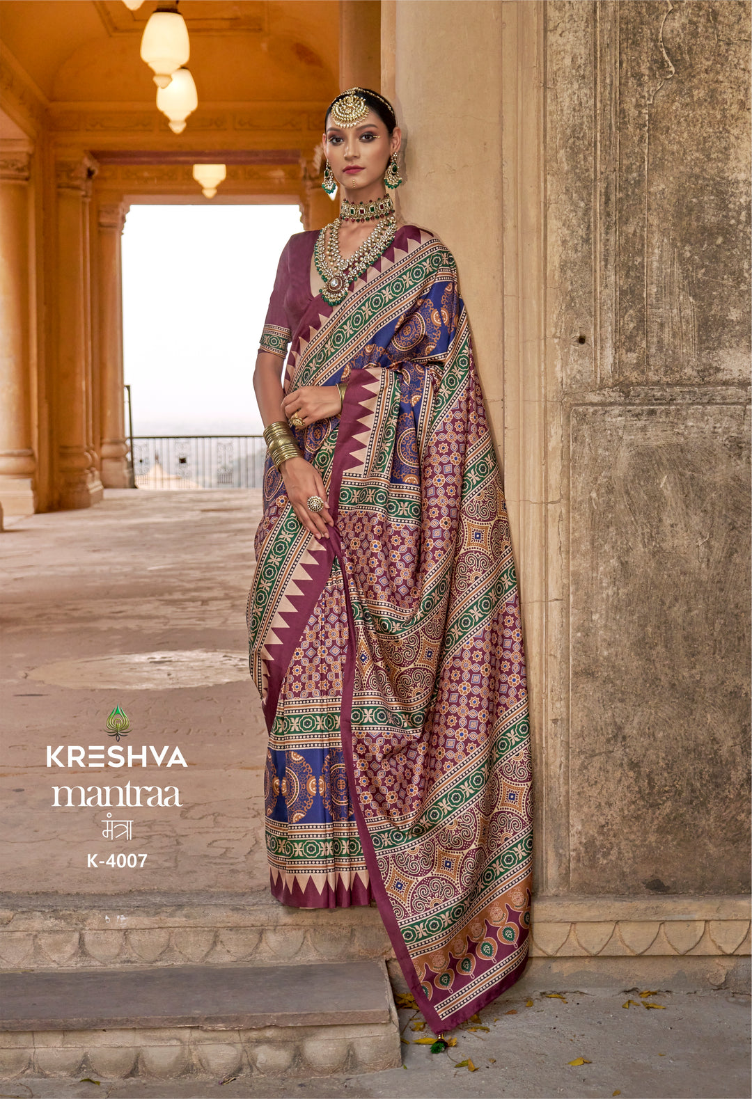 Mantraa Premium Printed Silk Saree Collection