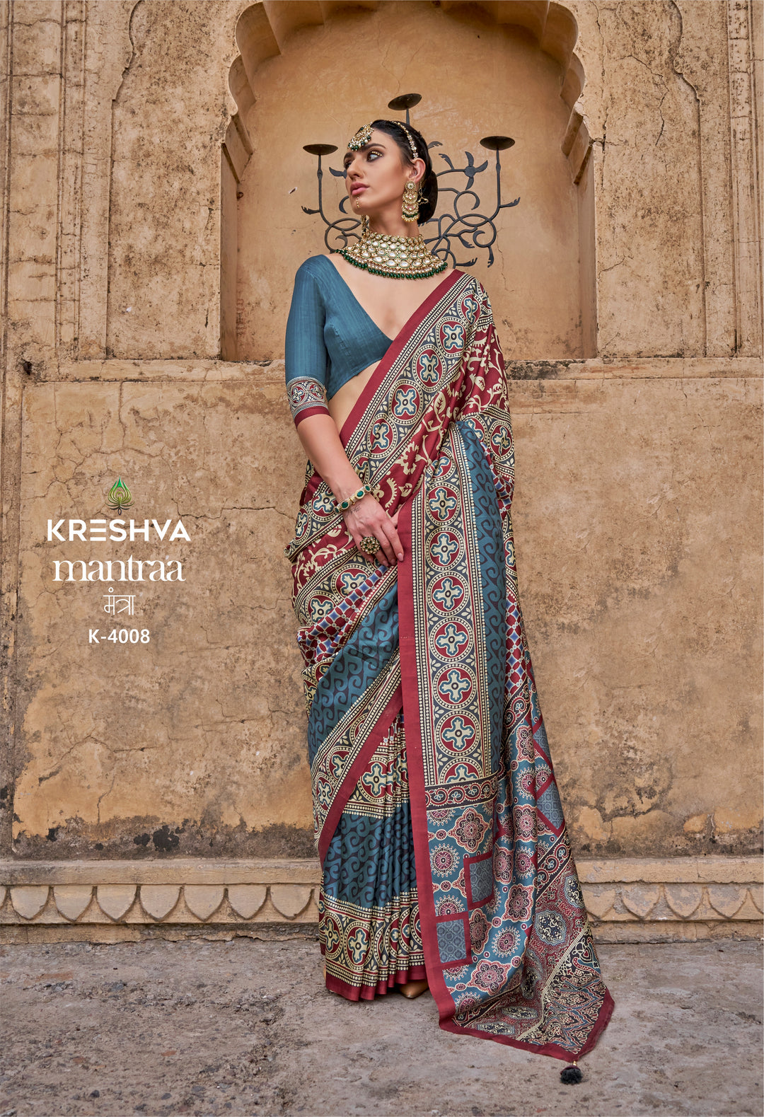 Mantraa Premium Printed Silk Saree Collection