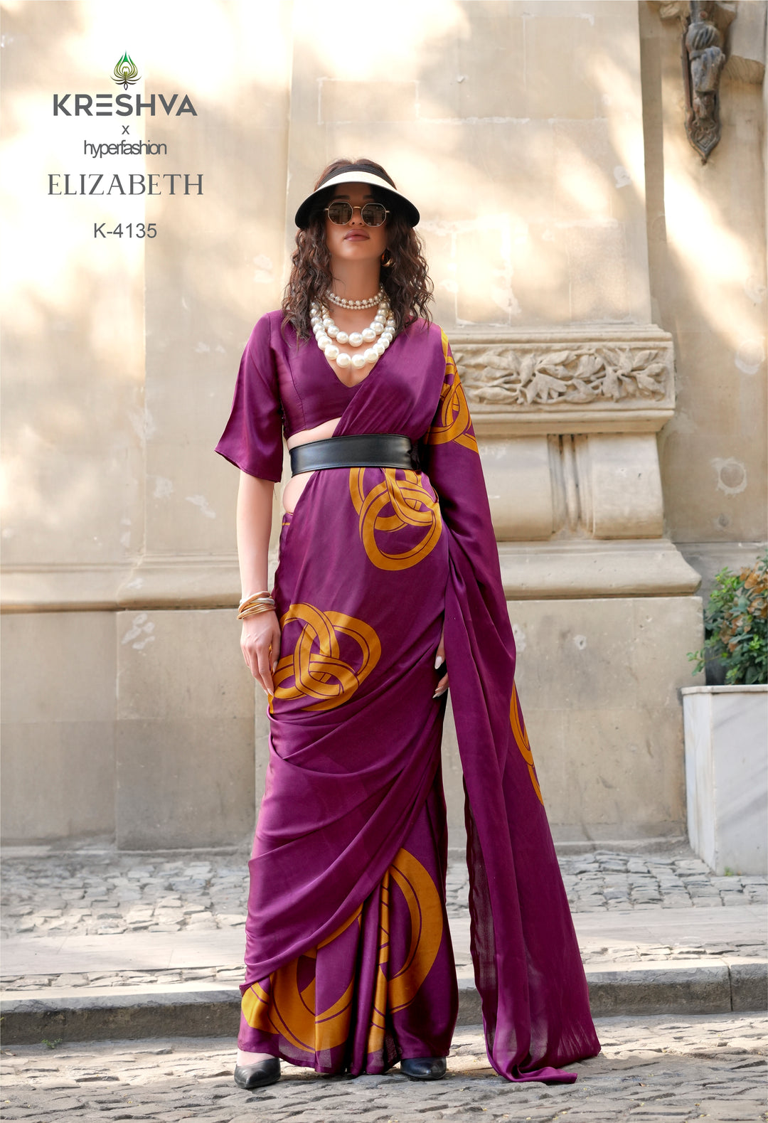 Elizabeth Designer Satin Silk Saree Collection | Contemporary Luxury Prints
