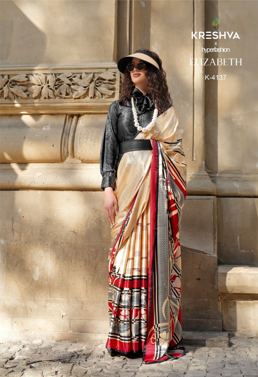 Elizabeth Designer Satin Silk Saree Collection | Contemporary Luxury Prints