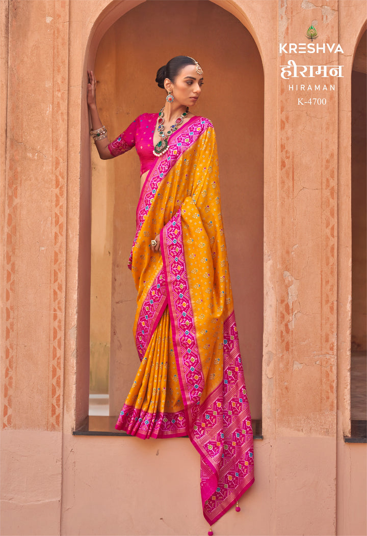 Hiraman Designer Patola Silk Saree Collection | Traditional Heritage Weaves