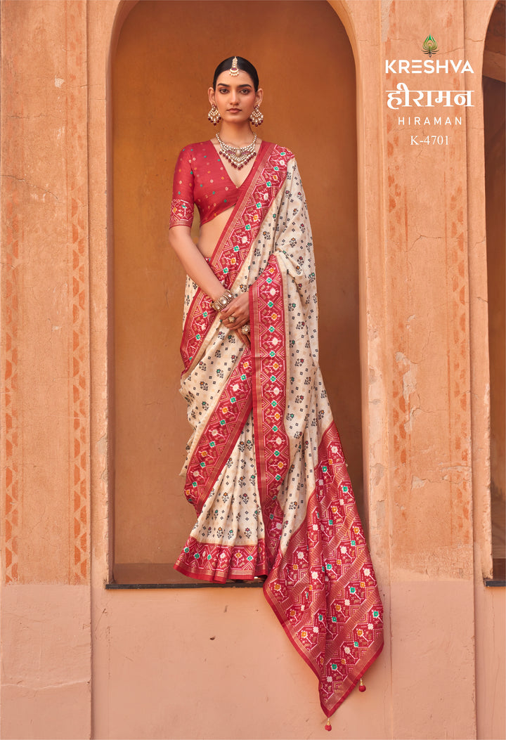 Hiraman Designer Patola Silk Saree Collection | Traditional Heritage Weaves