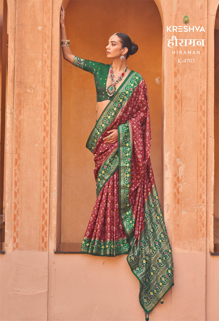 Hiraman Designer Patola Silk Saree Collection | Traditional Heritage Weaves