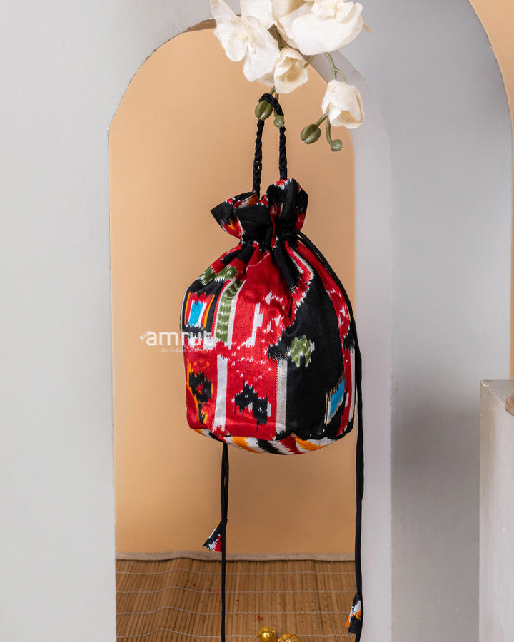 Multicolor Silk Potli Bag for Women