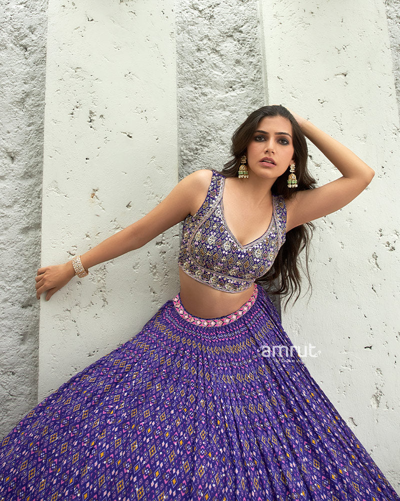 Cream Sequin Lehenga With Raw Silk and Tulle Crop Top and a Sequin Skirt  With Tulle Overlay. - Etsy