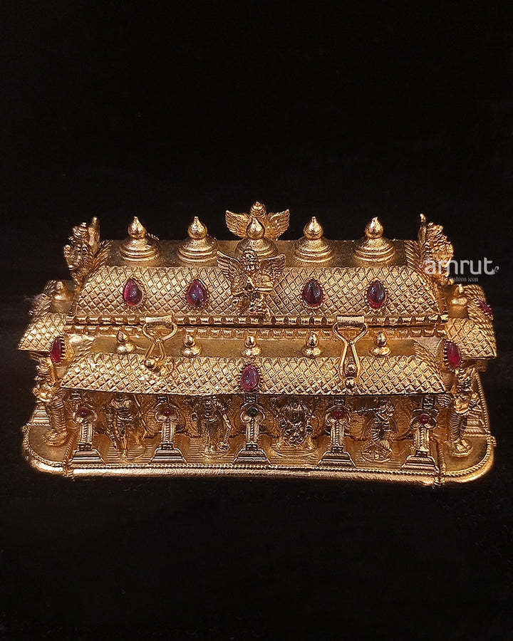 Temple Inspired Gold Finished Sindoor Dani