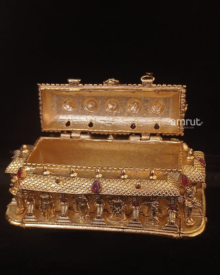 Temple Inspired Gold Finished Sindoor Dani