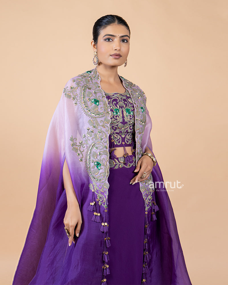 Violet skirt and top top