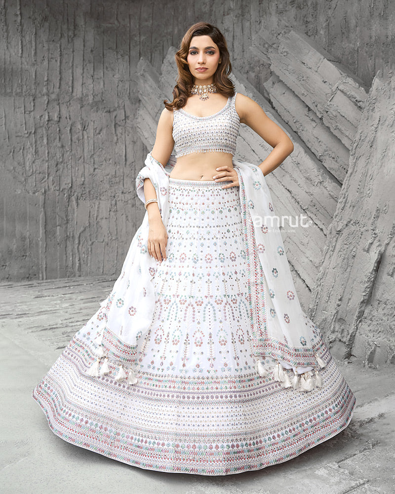GOPI VAID presents Aslif Sequin Lehenga Set available exclusively at FEI