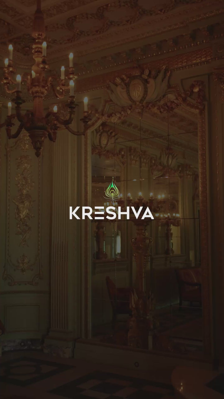 Navy Blue Pashmina Inspired Heritage Print Saree with Rani Pink Blouse