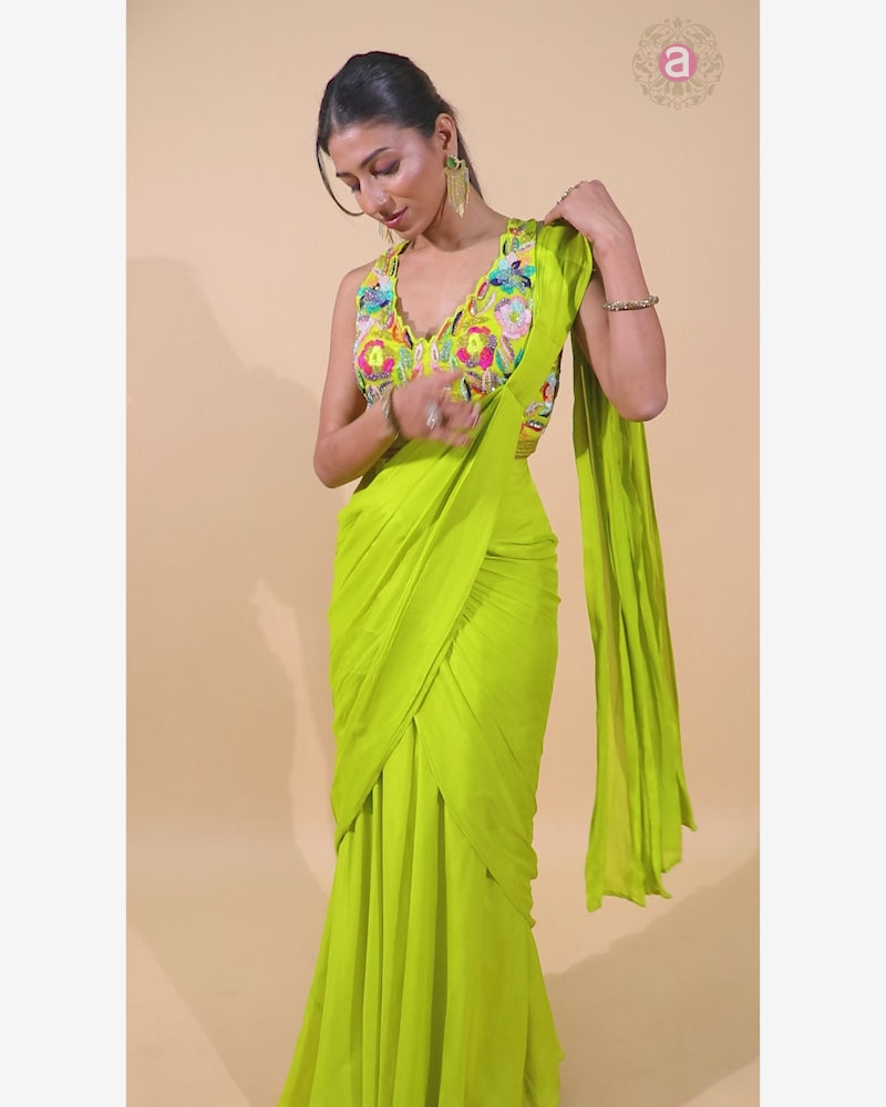 Citrine Ready to Wear Saree