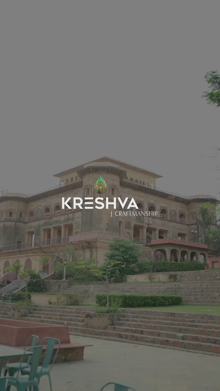 Royal Maroon & Emerald Green Heritage Pashmina Inspired Designer Saree