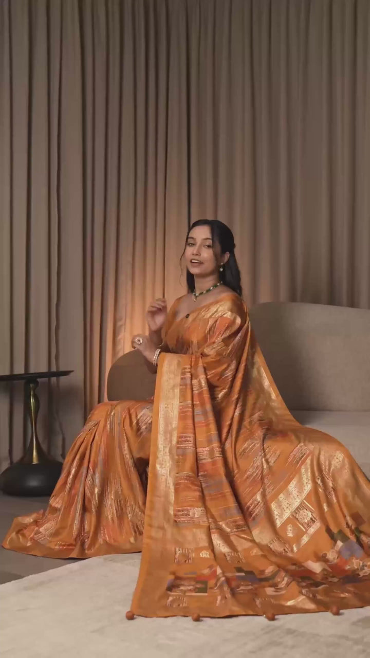 Moya Mahal Premium Printed Silk Saree Collection